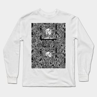 Ocean Wave Personification Long Sleeve T-Shirt